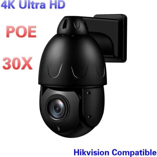 8MP DC48V POE Power Supply Auto Zoom IP66 Waterproof IR Vision Indoor Outdoor IP Speed Dome Cameras 4K Surveillance camera