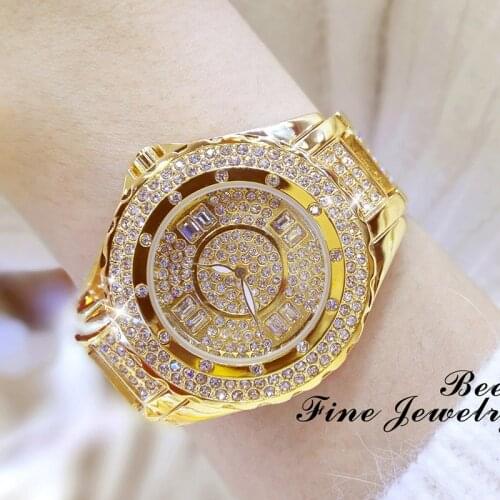 Woman Watches Famous Brand Fashion Gold Female Wristwatches Stainless Steel Watch Women Crystal Ladies Clock Reloj Mujer 2020