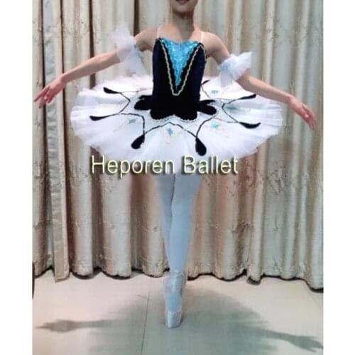 Black White Ballet Dress In Ballet Dance Wear,Customized Size Ballet Dresses Girl Sequins Decoration Clown Show