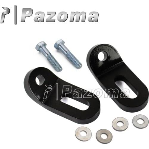 Motorcycle Black Touchless Tie-Downs Linkage Bracket Tank Tab Mounts for Harley Touring Models