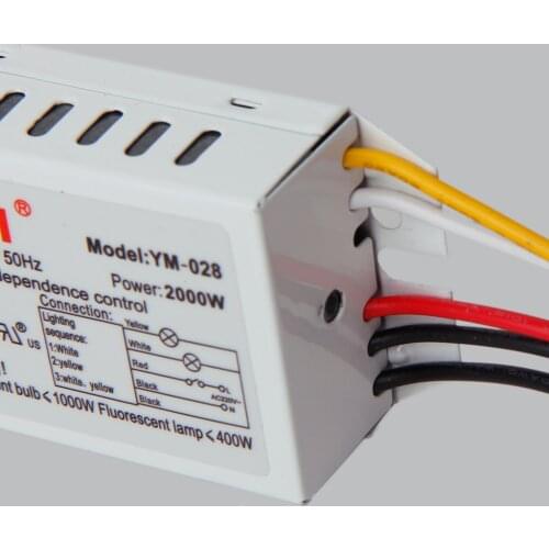 Digital Subsection Switch 2 Way 3 Section Lighting Control Controller Switch