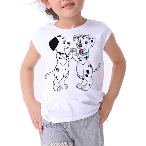 Funny dogs animal print girls t shirt kawaii kids clothes harajuku kawaii tshirt summer camisetas white t-shirt streetwear tops