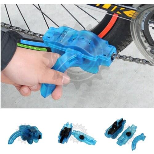 Bike oiling Tool Scrubbe Cleaning Cleaner Wash brush MTB Cycling Bicycle Set Flywheel Clean motorcycle Chain tension guide Blue