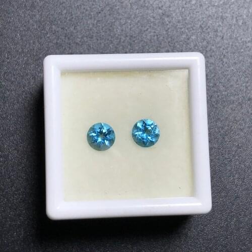 Natrual Topaz bare stone wholesale, low price 0.56CT*2 5*5*4mm