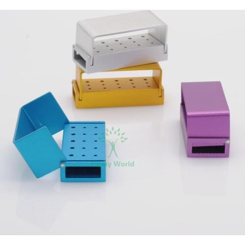 New Dental Lab 4Pcs Autoclavable FG RA Bur Burs Holder / Bur Block Blocks 15 Holes