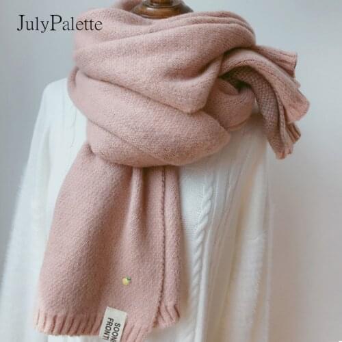 2020 New Scarf Women Winter Soft Wool Knitted Scarf Shawls Female Thicken Warmer Cowl Neck Ladies Winter Pineapple Scarfs Stoles