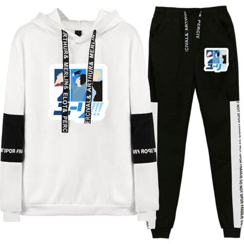 New Anime YURI!!! on ICE Cartoon Women Hoodies Clothing Set 2 Piece Set Warm Clothes Fashion Tracksuit Women Set Pants
