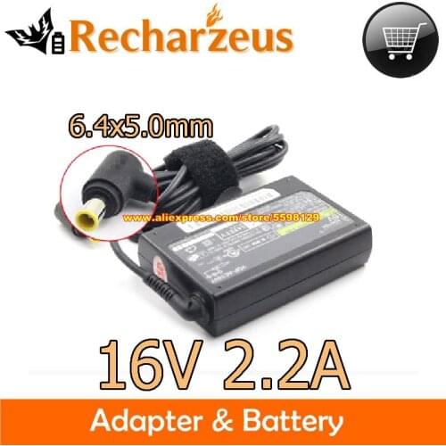 Genuine VGP-AC16V11 For SONY U8C UX50 UX90 UX17C VGP-AC16V7 100112-2 AC Adapter 16V 2.2A 35W Charger Laptop Power Supply