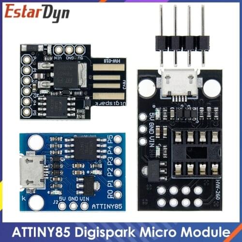 Blue Black TINY85 Digispark Kickstarter Micro Development Board ATTINY85 module for Arduino IIC I2C USB