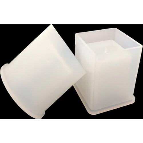 Silicone Mold Epoxy Resin DIY Pen Container Organizer Square Round Storage Holder Silica Molds Crafts Making 2