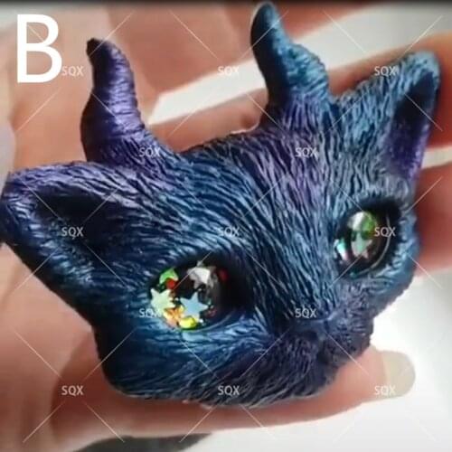 Devil Cat Silicone Mould, Chocolate Mould, Epoxy, Plaster, Candy Fondant Mould, Baking Cake Decoration 1556-58