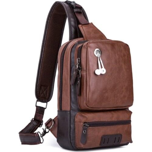 Weysfor Vogue Crossbody Bags USB Sling Chest Bag 2020 New Fashion Waterproof Lightweight Shoulder Bag Casual Daypacks