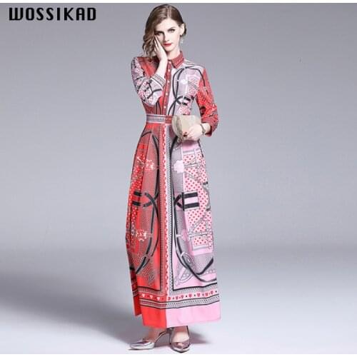 Women Dress Long Vintage Boho Goth Sleeve Maxi Women Dress Elegant Designer Dresses Runway 2019 Evening Party Vestiges Vobe