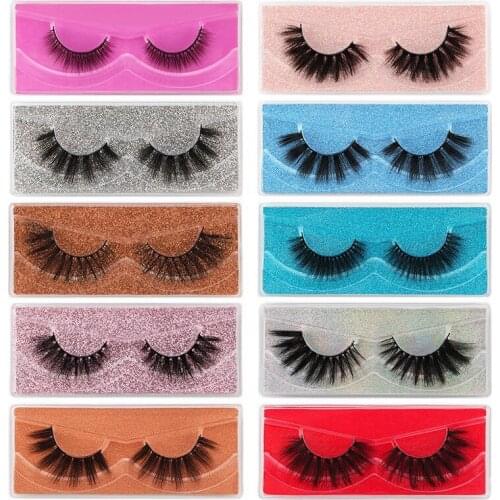 10Pairs 3D Mink Eyelashes 10 Styles Natural False Eyelashes Handmade Reusable Eyelashes