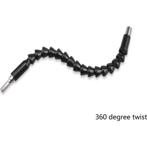 10PC/set 295mm Electronics Drill Flexible Shaft Bit Extention Screwdriver Bit Holder Connect Link Inner hexagon head 6.35mm