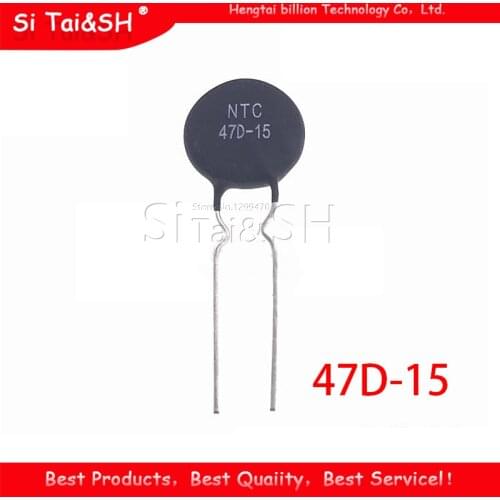 10pcs NTC Thermistor Resistor NTC 47D-15 Thermal Resistor