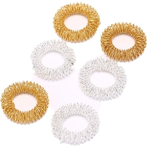 2Pcs Body Massager Relax Finger Massage Ring Acupuncture Ring Health Care Hand Massage Finger lose Weight Hot Sale