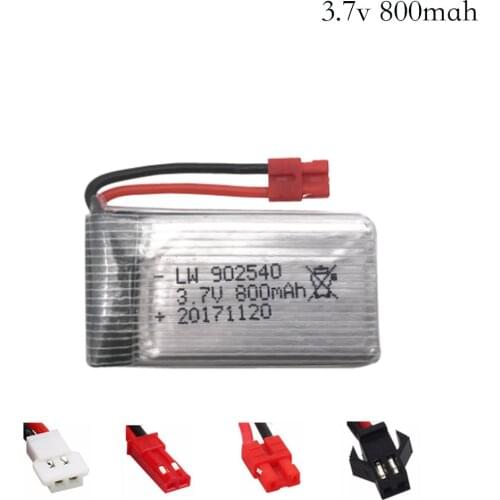 3.7V 800mAh Lipo Battery for Syma X5 X5HC X5HW X5C X5SW MJX x400 X300C X800 RC Quadcopter Drone Spare Part 3.7 v battery 902540