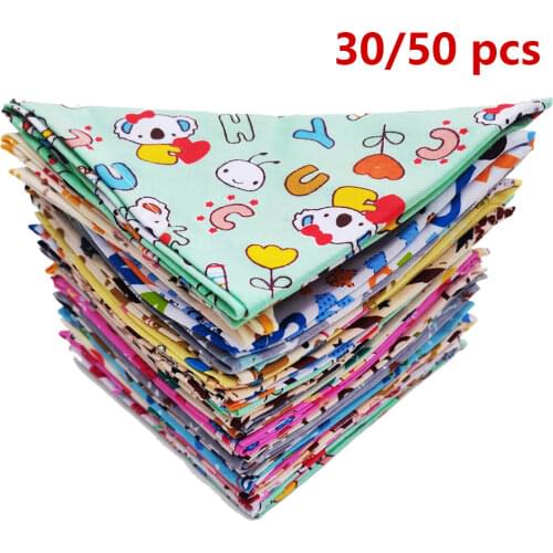 20/30/50 Pcs Dog Bandana Bulk Lot For Small Middle Large Dog Adjustable Funny Personalized Bulldog Dog Face Grooming Bandana