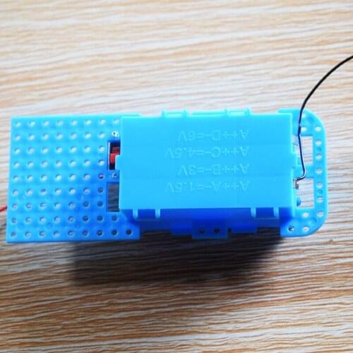 5pcs AA Battery 3V output Holder Case Storage Box Wire Leads diy toy accessories/technology model parts baby toys for children