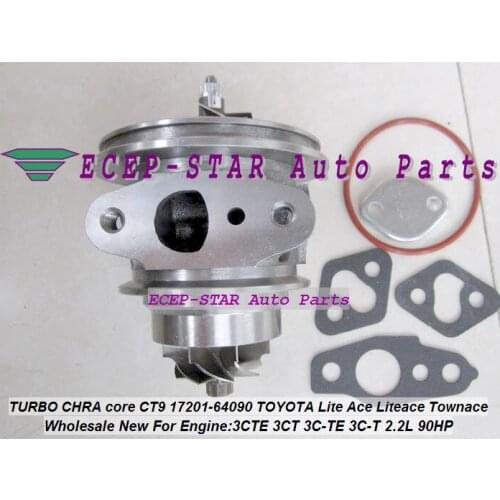 Free Ship TURBO cartridge CHRA core CT9 17201-64090 17201 64090 Turbine For TOYOTA Lite Liteace Townace 3CTE 3CT 3C-TE 3C-T 2.2L