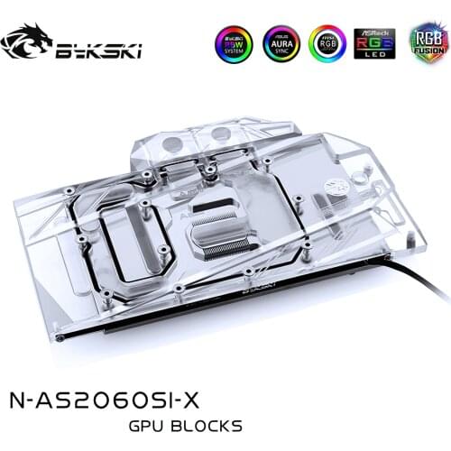 Bykski N-AS2060SI-X GPU Water Cooling Block for ASUS RTX 2060 O6G SI