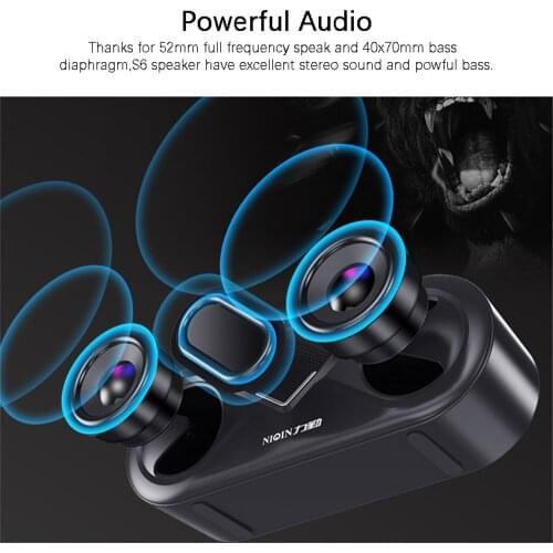 Portable Bluetooth-compatible Wireless 4D Stereo Sound Loudspeaker Outdoor Double Speakers Support TF card/USB drive/AUX Player
