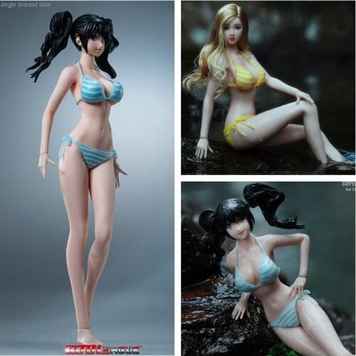 1/6 Scale Action Figure Doll Large Bust Pale Skin Super Flexible Seamless Body Anime girl 12" Collectible Figures Model Toy A842