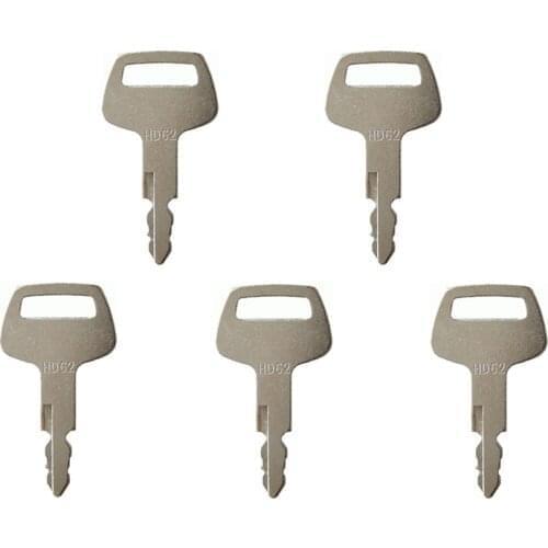 5 Pcs HD62 Key For Hyundai Bobcat Hitachi Thomas Ford Sunward Massey-Ferguson Excavator Dozer Skidsteer H808 Nagnao Free Shippin