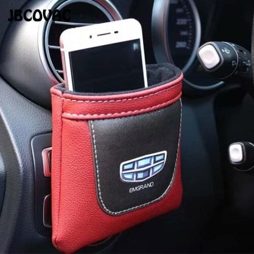 1pc Leather Interior Accessories Car Storage Bag Box For Geely Emgrand For Cars Luggage Travel Pocket Organizer Bag Car Styling