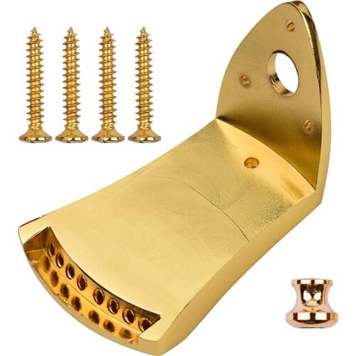 Metal Mandolin Bridge Tailpiece with Screws Endpin for 8-String Arched Top Mandolins