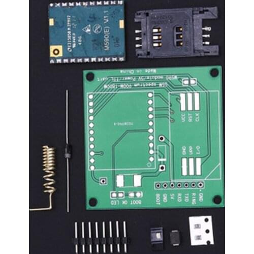 M590E GSM GPRS Module 900m-1800m SMS Message Diy kits M590 Standard AT Instruction Set CPU MCU Test 5V 50mm*50mm