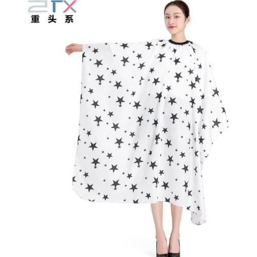 Stars Print Best Quality Hair Cutting Hair Waterproof Cloth Salon Barber Cape Hairdressing Hairdresser Haircut Capes