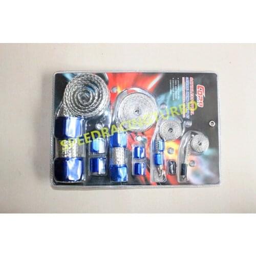 STAINLESS BRAIDED ENGINE/VACUUM/FUEL/HEATER/OIL LINE DRESS-UP HOSE SLEEVE BLUE