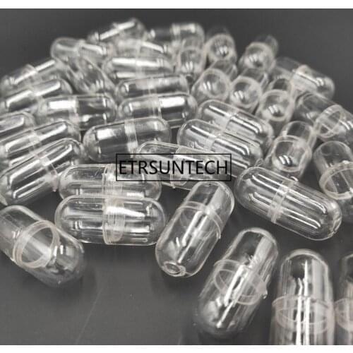 Transparent Capsule Shell Plastic Pill Container Medince Pill Cases Medicine Bottle Splitters F1453