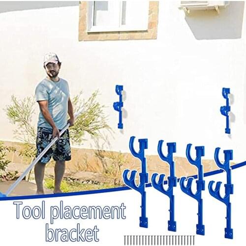 Swimming pool Triple Hook Pool Hangers with Mounting Screws Multipurpose Swimming Pool Cleaning Tool Placement Bracket TN88