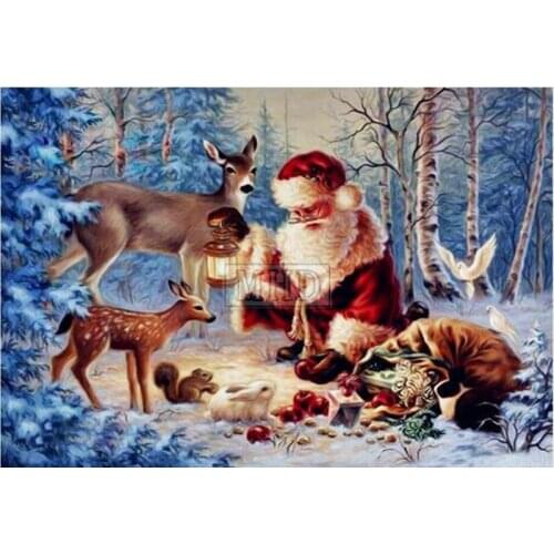 Full square 5d diy diamond painting Santa Claus 3d diamond embroidery new arrival mosaic home decoration sticker set