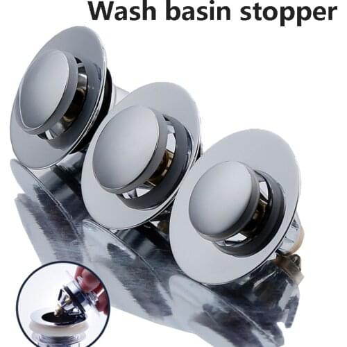 Bullet Core Push Type Stainless Steel Deodorant Plug Bathroom Basin Sink Pop Up Drain Stopper Kitchen Bathroom Faucet Accessorie
