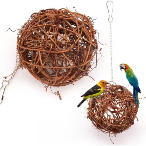 Bird Toys For Parrot Perch Wood Cage Accessories Budgie Pet toy African Grey zabawki dla papugi vogelkooi accessoires