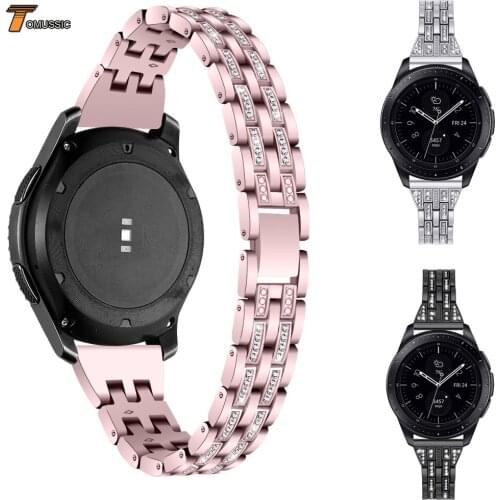 22mm 20mm Diamond Strap For Samsung Gear Sport S2 S3 Classic Frontier Galaxy Watch 42mm 46mm Band For Huawei Honor Magic GT 2