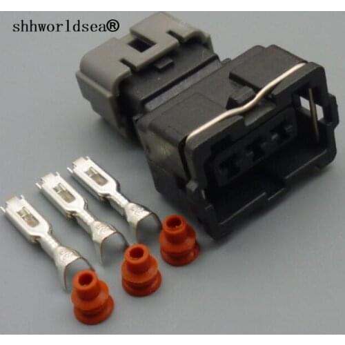 Shhworldsea 3 pin 3.5MM auto High pressure packet ignition coil harness connector PB185-03326 Auto Electrical Connector