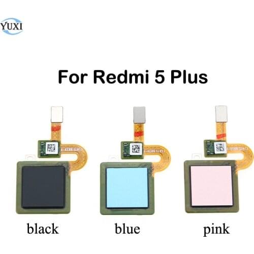 YuXi Fingerprint Scanner For Xiaomi Redmi 5 Plus ID Home Button Fingerprint Menu Return Key Recognition Sensor Flex Cable