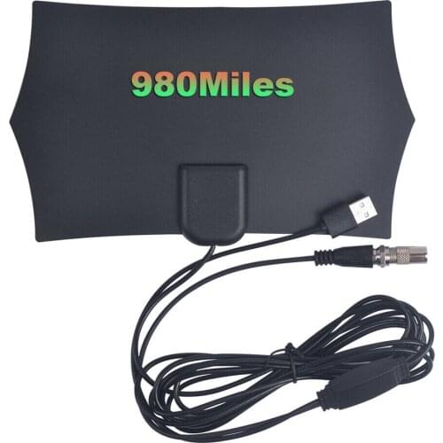Indoor 980 Miles Digital Antena Tv Aerial Amplified Hdtv Antenna 4k Dvb-t2 Freeview Isdb-tb Local Channel Broadcast