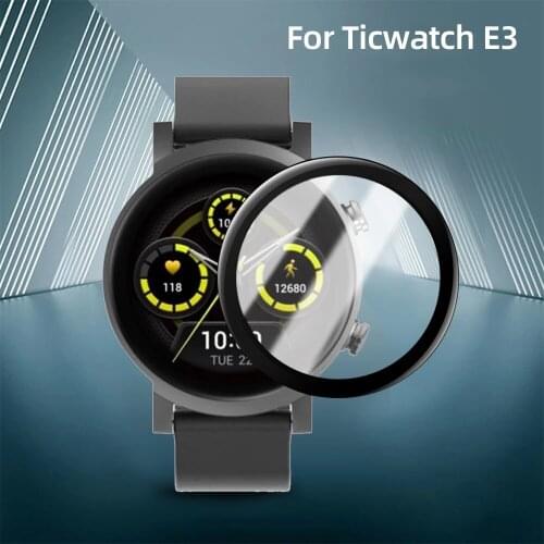Soft Fibre Glass Protective Film Cover For Ticwatch E3 For Ticwatch Screen Protector Case Smart Watch Accessories