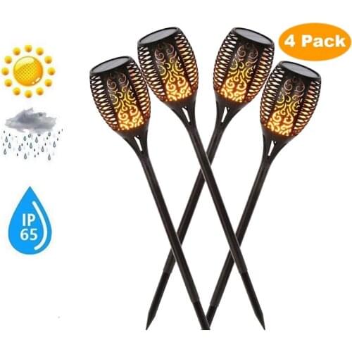1/8 pcs Solar Flame Light Soft Light Control Dance Flame Design Outdoor Waterproof Garden Torch Lamp for Courtyard Garden Balcon