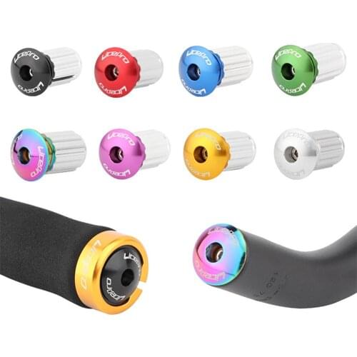 1 Pair Bicycle Handlebar Plugs Alloy Mountain Bike Expansion Bar Plug Multi-color Bicycle Handlebar Accessories