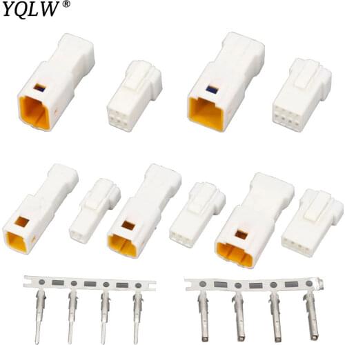 5 sets JST type Automotive Connectors 2/3/4/6/8Pin Waterproof Connector Male and Female Plugs with terminal JST02R-JWPF-VSLE
