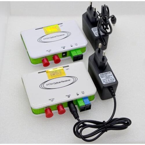 6pcs New SC/UPC/APC Optical Receiver FTTH CATV Fiber Optical WDM Converter Minimode With Two inch RF Port Special Wholesale