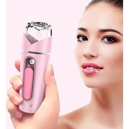 7colors Led Light Rose Nano Spray Water Replenisher Portable Rechargeable Beauty Sprayer Face Steamer Home Spa Mist Sprayer
