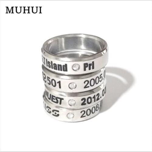 Free Shipping 1pc Kpop SS501 NUEST UKISS FTISLAND Ring For Women With Chain Free Size 7# 19419